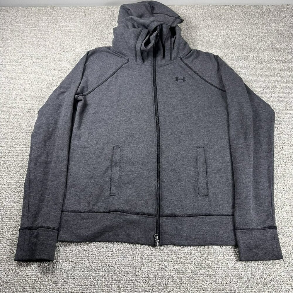 Under Armour French Terry Warm-Up Full Zip Jacket Grey Women’s Size Large